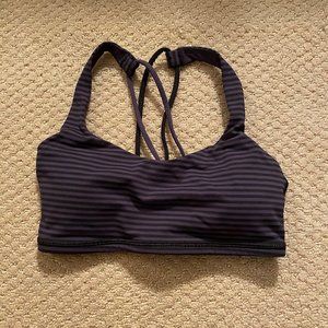 Lululemon Free To Be Purple/Black Sports Bra